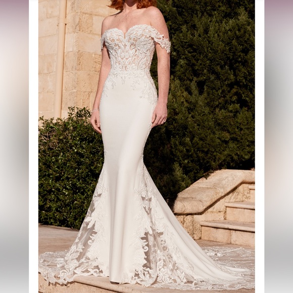 Sophia Tolli Australia Caspian Ivory wedding gown size 6 - Picture 3 of 12